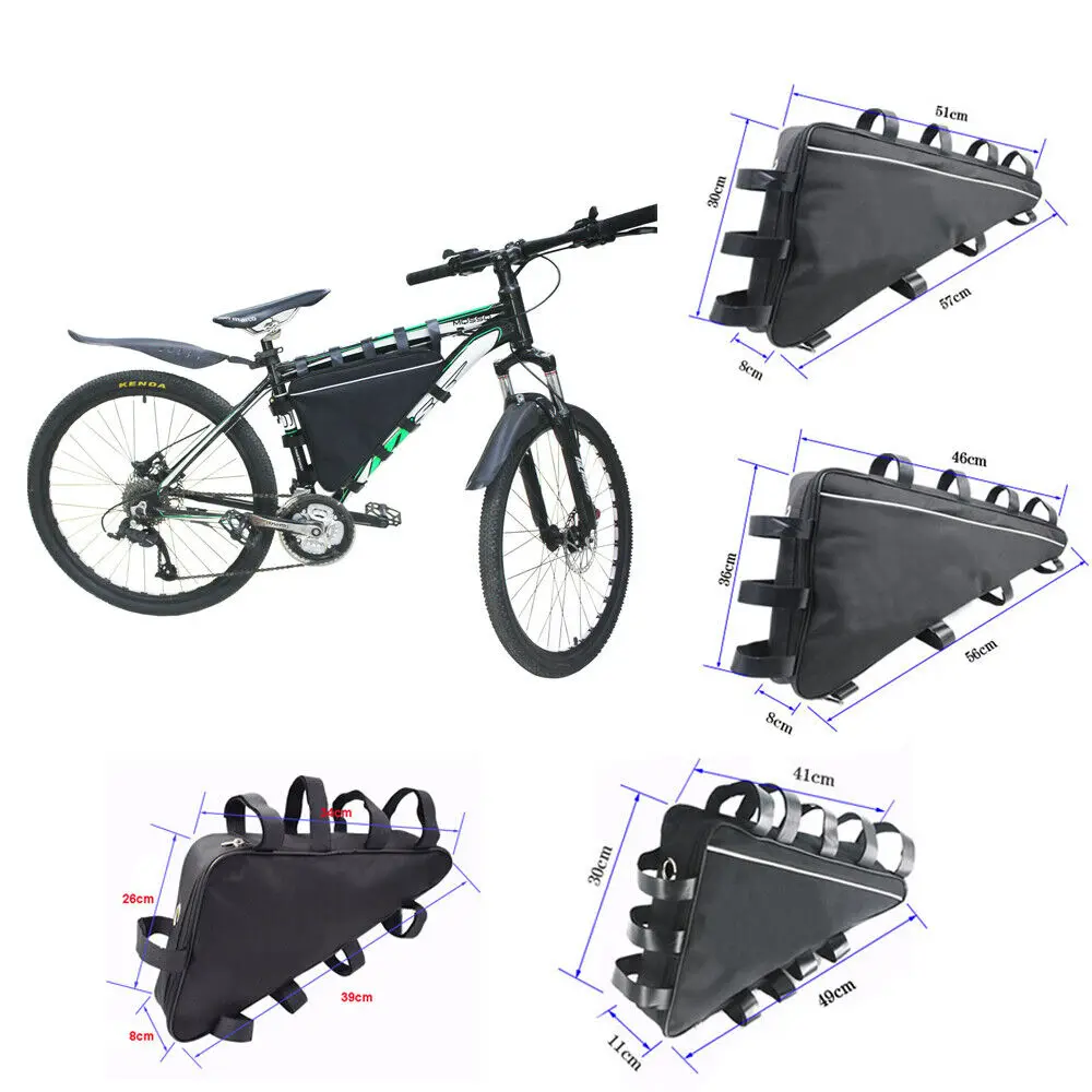 Mountain Biking Oxford - Tas rangka tabung segitiga sepeda gunung,