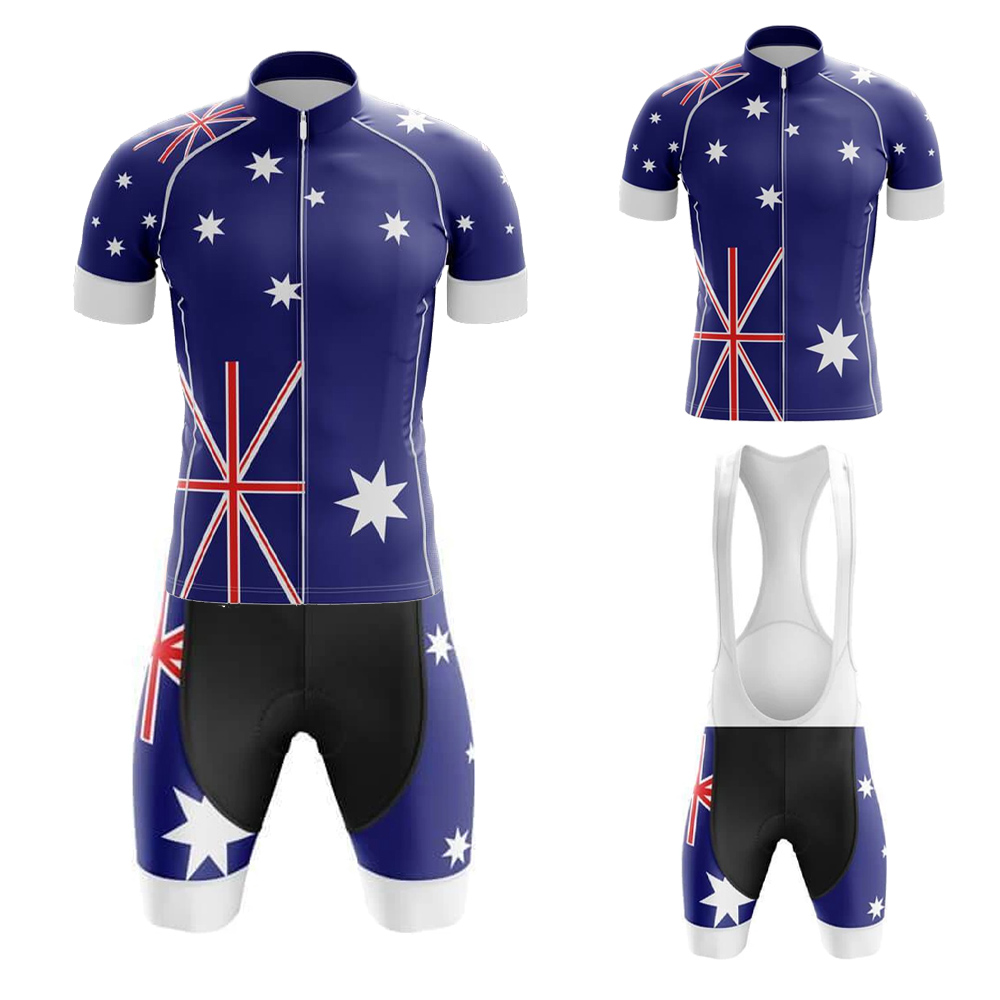 Mountain Biking In Australia - Set Jersey Bersepeda Australia untuk Pria