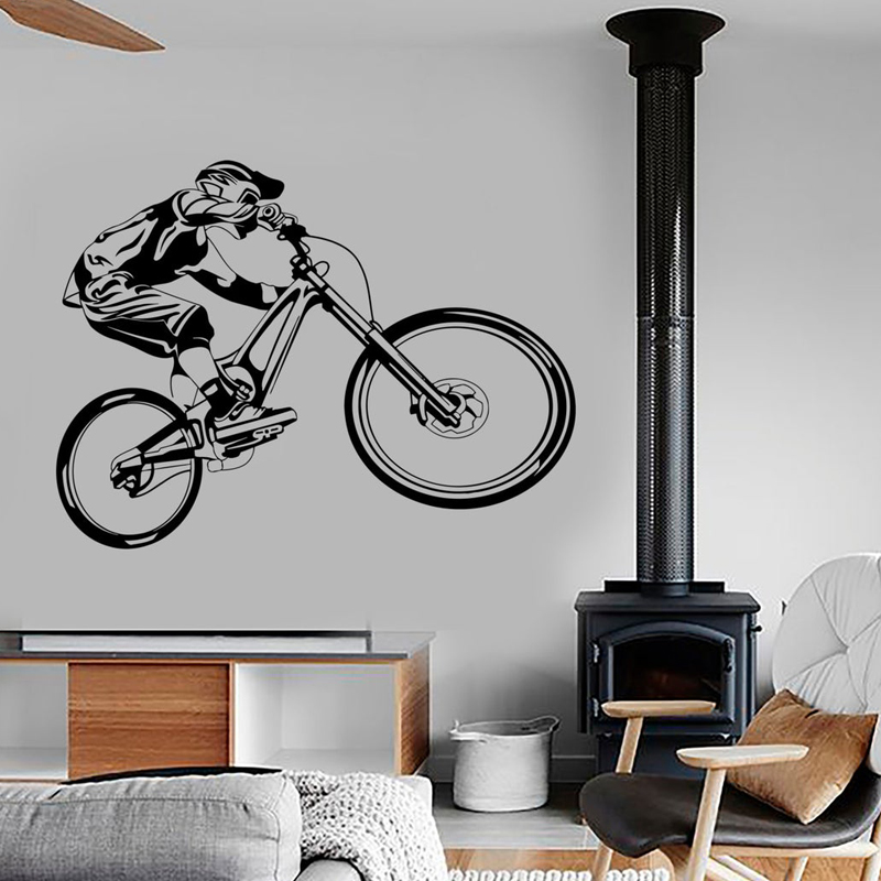 Mountain Biking Extreme - Dinding Vinyl Decal Sepeda Gunung Ekstrim