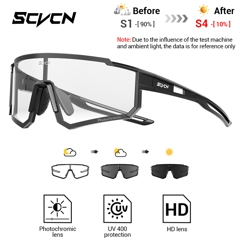 Mountain Biking Glasses - SCVCN Kacamata Pelindung Fotochromic Luar Ruangan