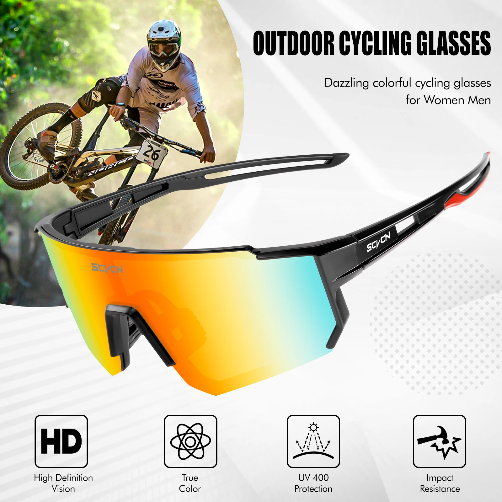 SCVCN Kacamata Hitam Bersepeda - Mountain Biking Glasses ulasan dan harga