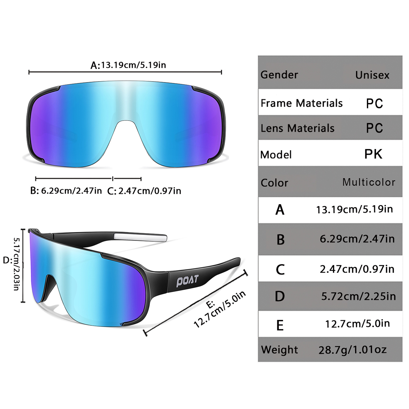Kacamata Bersepeda POAT UV400  - Mountain Biking Glasses ulasan dan harga