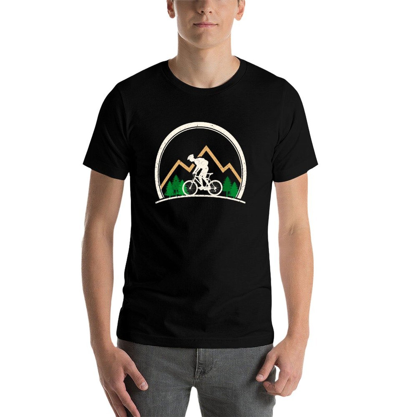 Kaos Pria Gaya Retro Sepeda Gu - Mountain Biking Extreme ulasan dan harga