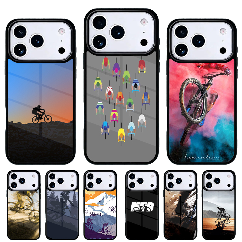 Casing HP Lembut Motif Sepeda  - Mountain Biking Logo ulasan dan harga