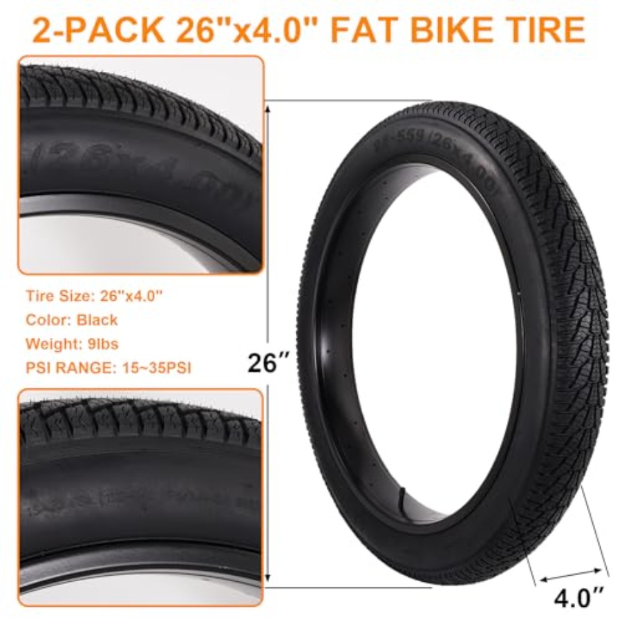 2 Paket Ban Sepeda Lipat 26x4. - Mountain Biking Tube ulasan dan harga