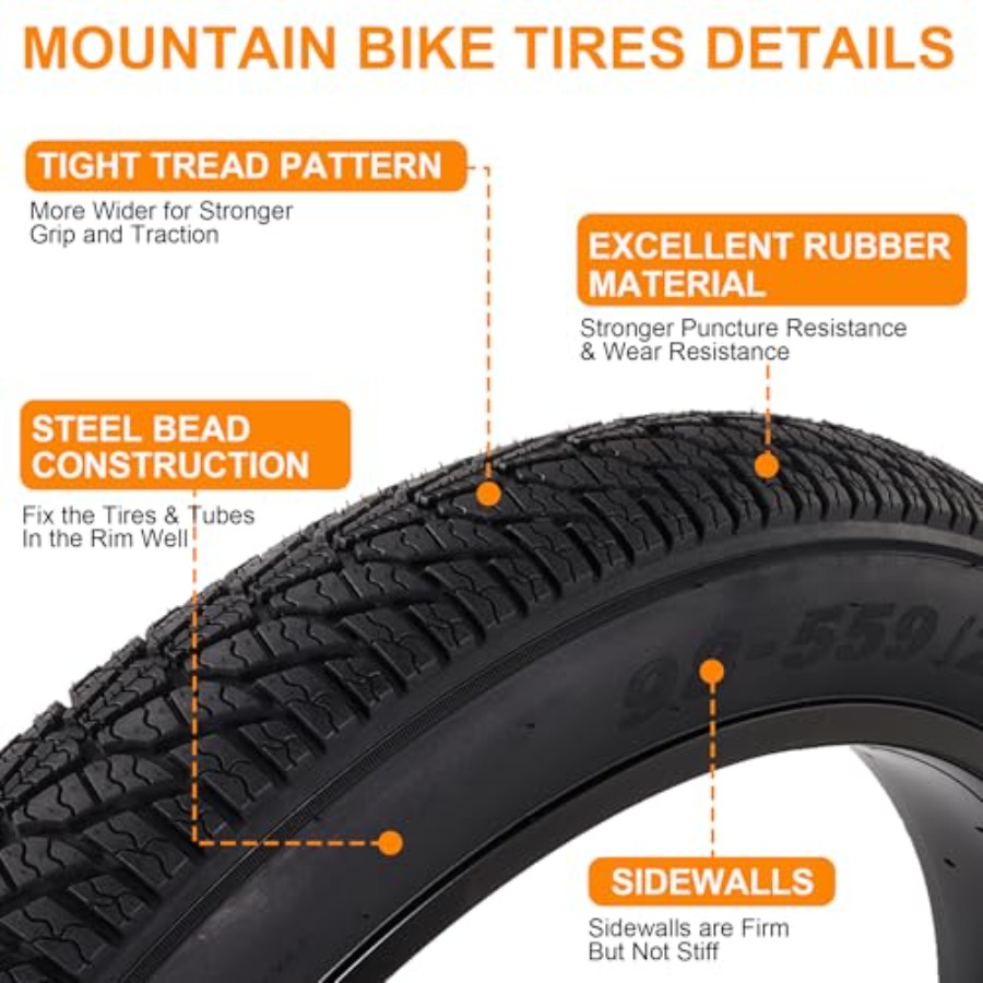 2 Paket Ban Sepeda Lipat 26x4. - Mountain Biking Tube ulasan dan harga