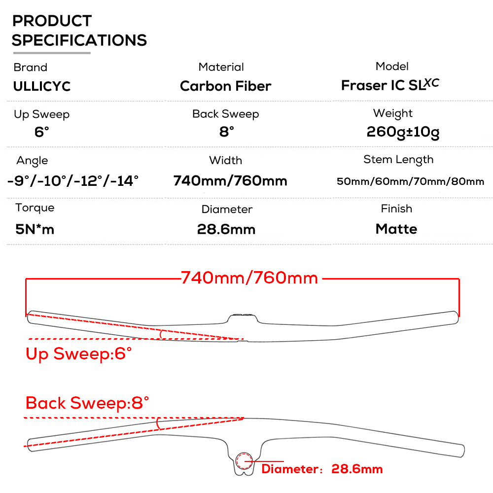 Stang FRASER IC SL XC Tanpa Lo - Mountain Biking Logo ulasan dan harga